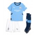 Manchester City Jeremy Doku #11 Kotipaita Lapsille 2024-25 Lyhythihainen (+ shortsit)